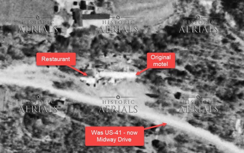 Midway Motel and Restaurant - 1952 (newer photo)